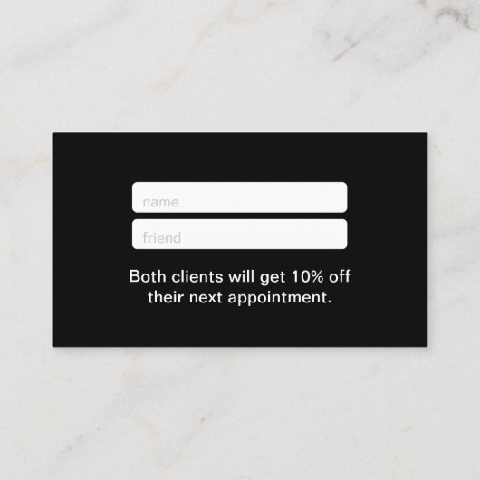 紹介カード | Red Lips Patternメイクアップアーティスト (裏面)