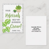 紹介ビジネス救済の成長 ノートカード (正面/裏面)