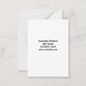 紹介ビジネス救済の成長 ノートカード (裏面)