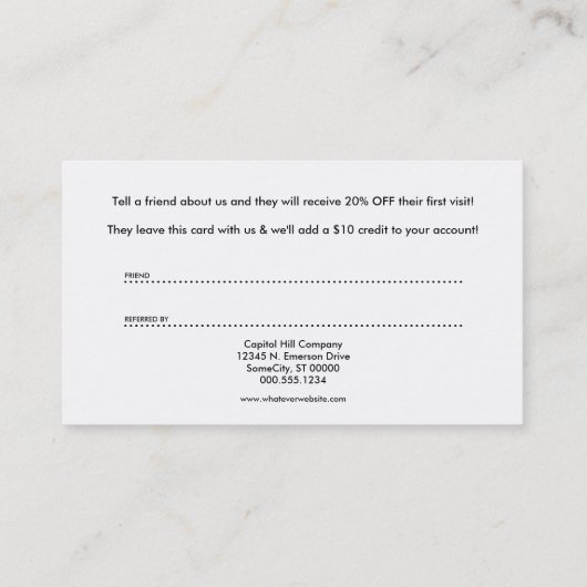 紹介プログラムのサクサクした食感 紹介カード (裏面)