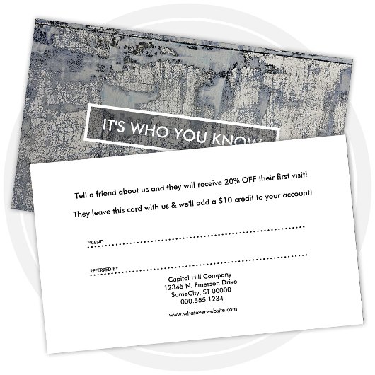 紹介プログラムのサクサクした食感 紹介カード