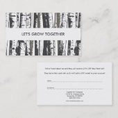 紹介プログラムの《植物》アスペンツリー 紹介カード (正面/裏面)