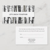 紹介プログラムの《植物》アスペンツリー 紹介カード (正面/裏面)