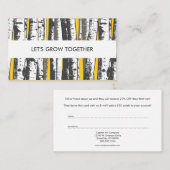 紹介プログラムの《植物》アスペンツリー 紹介カード (正面/裏面)