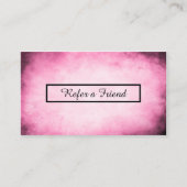 紹介プログラムピンクの羊皮紙 紹介カード (正面)