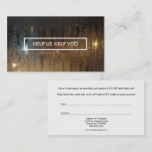 紹介プログラム秋雨 紹介カード (正面/裏面)