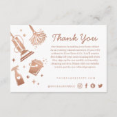 紹介メイド&ハウスクリーニングツール/用品 エンクロージャーカード (裏面)