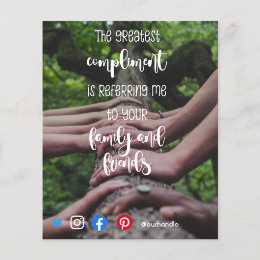 紹介メーラー実在不動産マーケティングの友だち チラシ (正面)