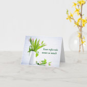 紹介モダンThank You Flowers Business カード (黄色い花)