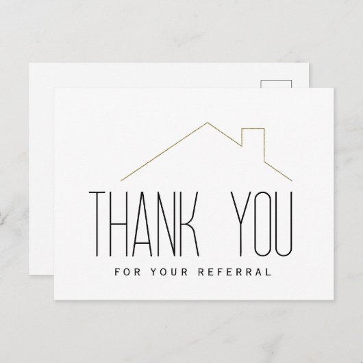 紹介不動産感謝 ポストカード (正面/裏面)