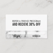 紹介大理石 紹介カード (裏面)