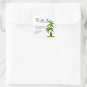 紹介実在地区サンキュービジネスヤシの木 スクエアシール (バッグ)