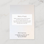 紹介後まつげ拡張ラッシュガール気にー 紹介カード (裏面)