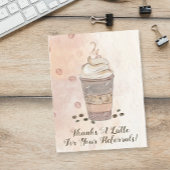 紹介感謝していによるラテポップ・アートのコーヒー サンキューカード