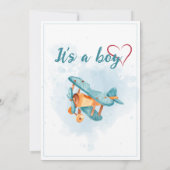 紹介新生児生まれたばかりのボーイ誕生統計フォト 案内状 (裏面)