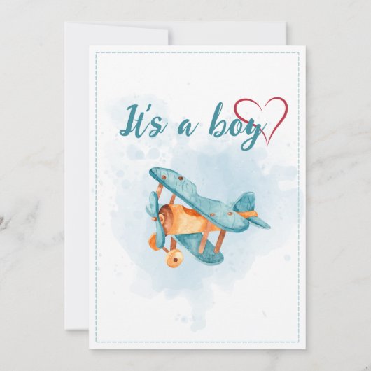 紹介新生児生まれたばかりのボーイ誕生統計フォト 案内状 (裏面)