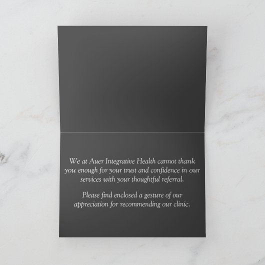 紹介状をありがとう サンキューカード (内部)