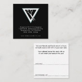 紹介理容師三角形 紹介カード (正面/裏面)