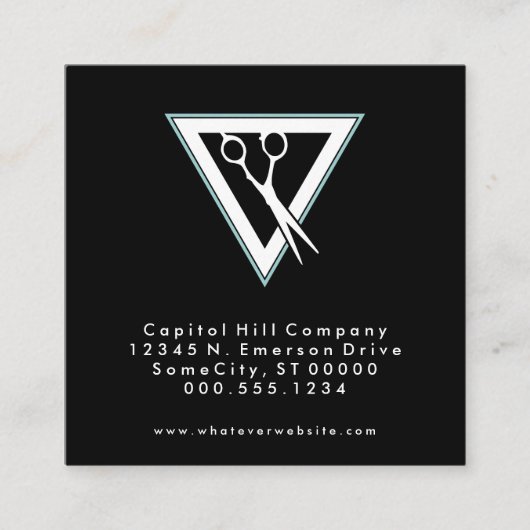 紹介理容師三角形 紹介カード (正面)