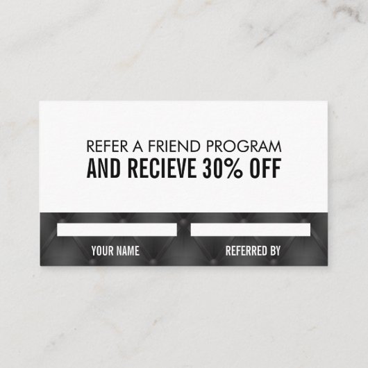 紹介黒い秘書背景 紹介カード (裏面)