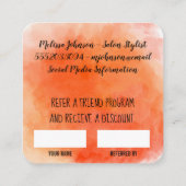 紹介/水彩 紹介カード (裏面)