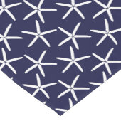 紺地に白いヒトデ ショートテーブルランナー (コーナー)