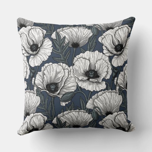 紺地 クッション (裏面)