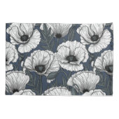 紺地 枕カバー (裏面-左)