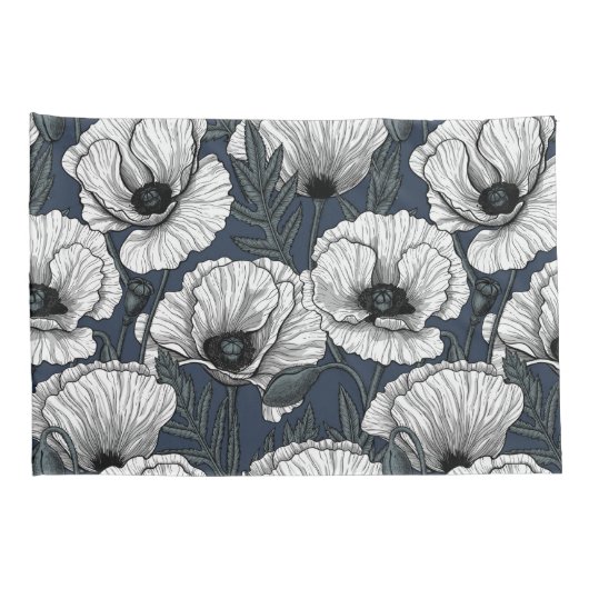 紺地 枕カバー (裏面-右)