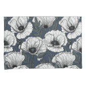 紺地 枕カバー (正面右)