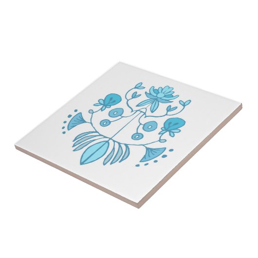 紺碧の日曜日の庭のタイル タイル (側面)