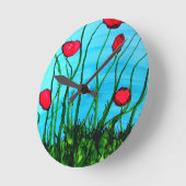 紺碧の柱時計 ラウンド壁時計 (傾斜)