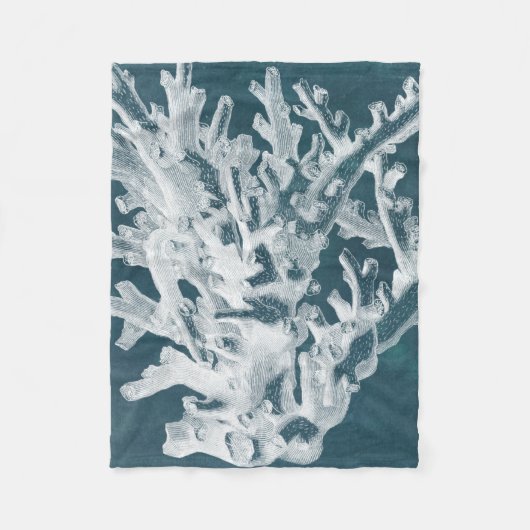 紺碧の珊瑚I フリースブランケット (正面)