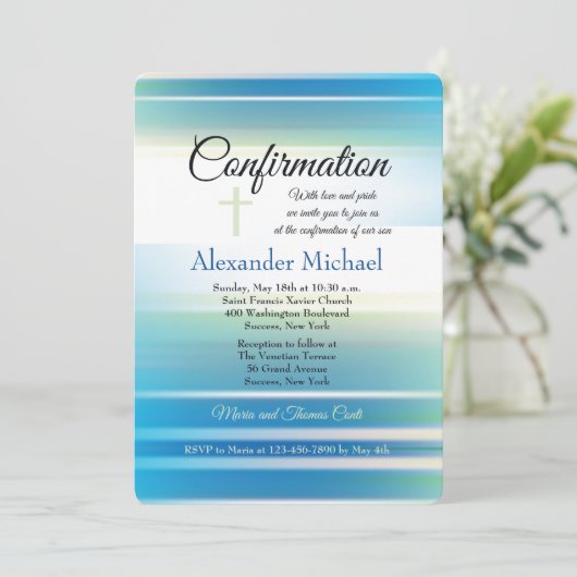 紺碧の空の確認の招待状 招待状 (スタンド正面)