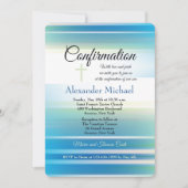 紺碧の空の確認の招待状 招待状 (正面)