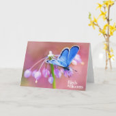 紺碧の蝶 カード (黄色い花)