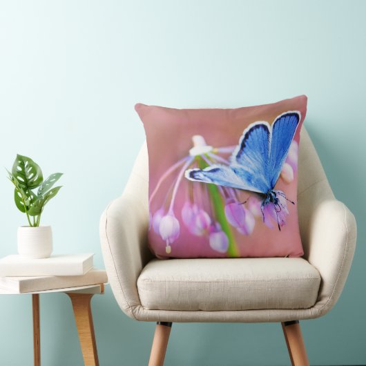 紺碧の蝶 クッション (椅子)