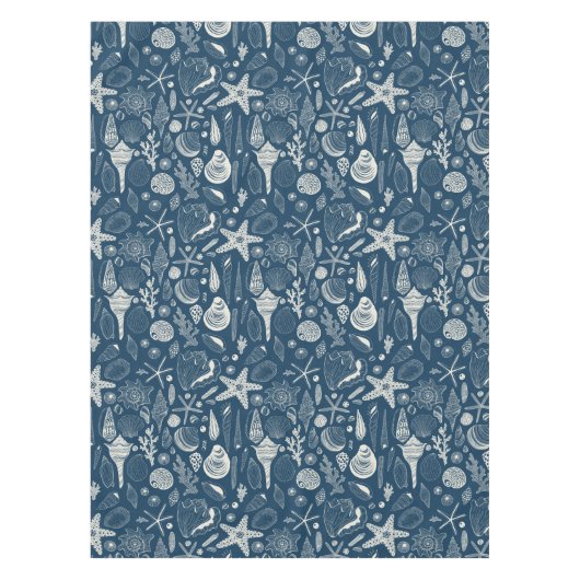 紺碧の貝 テーブルクロス (正面)