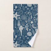 紺碧の貝 バスタオルセット (ハンドタオル)