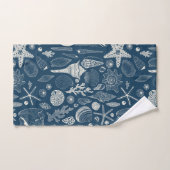 紺碧の貝 バスタオルセット (ハンドタオル)