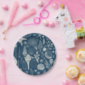 紺碧の貝 ペーパープレート (パーティー)