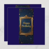 紺色に金色の枠を持つデザイン (正面/裏面)