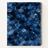 紺色の人魚はかりで測名 ノートブック (裏面)