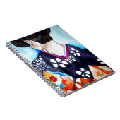 紺色の着物芸者オリジナル ノートブック (右側)