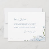 紺色の茶番をお願いします 招待状 (裏面)