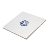 紺青の白い輪郭 タイル (側面)