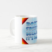 終わったために凍結しない コーヒーマグカップ (正面左)