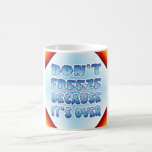 終わったために凍結しない コーヒーマグカップ (中央)