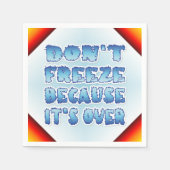 終わったために凍結しない スタンダードカクテルナプキン (正面)