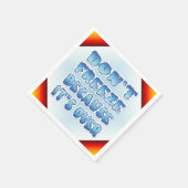 終わったために凍結しない スタンダードカクテルナプキン (角)